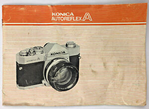 Manual Only for Konica Autoreflex A Camera Operating Instruction POOR CONDITION