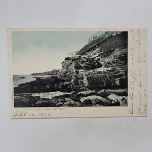 Postal de colección The Forty Steps Newport Rhode Island sin dividir Cliff Walk - Imagen 1 de 6