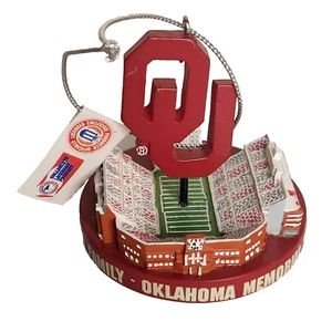 University of Oklahoma OU SOONERS Tree Ornament-Gaylord Memorial Stadium-3D-RARE - Picture 1 of 7