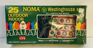 RARE Vintage NOMA Westinghouse String Christmas Lights Indoor/Outdoor - Picture 1 of 8