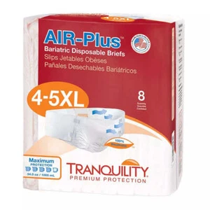 "Tranquility AIR-Plus pañales para incontinencia bariátrica 4XL - 5XL 70"" - 108" - Imagen 1 de 3