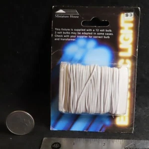 Cable eléctrico para iluminación de 12 V 2 hebras lámparas conductoras COMO ESTÁ 1:12 Mini 1879 - Imagen 1 de 2