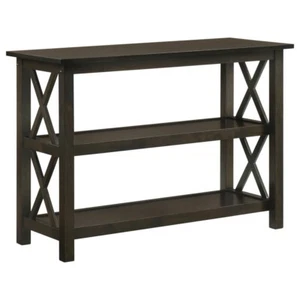 Rachelle 2-shelf Wood Entryway Console Table Deep Merlot - Picture 1 of 4