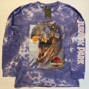 Jurassic Park Long Sleeve Shirt Cakeworthy size M “Hold on to your butts” TieDye - Picture 1 of 10