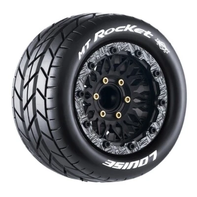 LOUISE LOUT3307SX MT-ROCKET MFT 1:10 soft 2.8 Felge schwarz (2) Hex 12,14,17mm - Bild 1 von 4