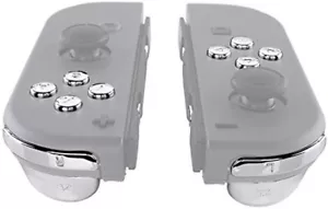 Tastenset für Nintendo Switch Joy Con Controller Set Chrom silber maßgeschneidert - Bild 1 von 1