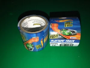 2 Pack Hot Wheels (1/64 scale) PlayTape TRACK 1.75" X 15 Ft Blue - Picture 1 of 6