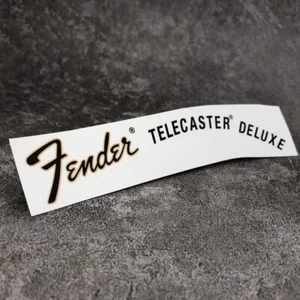 Waterslide Logo Guitar Peg Head Decal For Fender Deluxe Telecaster - Picture 1 of 3