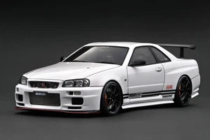 MODELO ENCENDIDO IG3642 1/18 TOP SECRET Nissan Skyline 34GT-R BNR34 Blanco 1:34 - Imagen 1 de 12