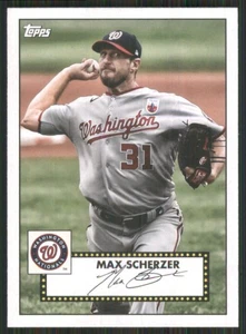 2021 Topps '52 Topps Redux #T52-13 Max Scherzer Washington Nationals 3357 - Picture 1 of 2