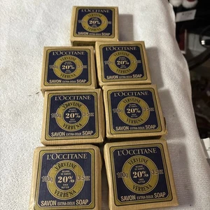 L'Occitane Burro di Karitè Sapone Savon Verbena 3,5 oz. Barrette - Francia 7 barre - Foto 1 di 5