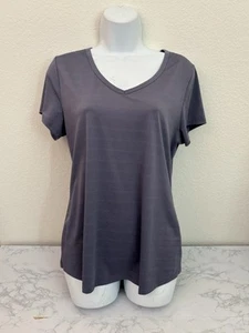 90 Degree by Reflex Women Short Sleeve T-Shirt L Purple Pullover Active Top H2 - Picture 1 of 4