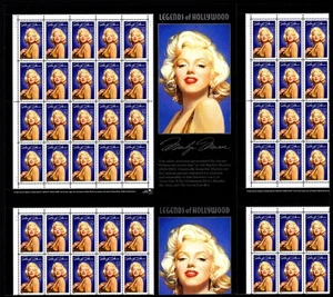 2967 Marilyn Monroe Cross Gutter Pane of 48 MNH from Press Sheet - Picture 1 of 2