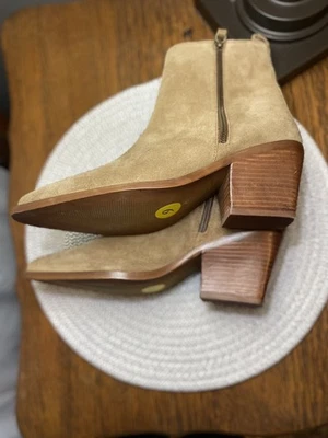 House of Harlow 1960 Mujer Western Botines Talla 9 Gamuza Punta Tacón Bloque Foto 1 de 4