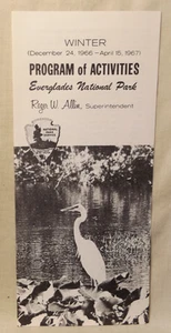 Winter 1966-1977 Program of Activities EVERGLADES NATIONAL PARK FLORIDA Brochure - Picture 1 of 3