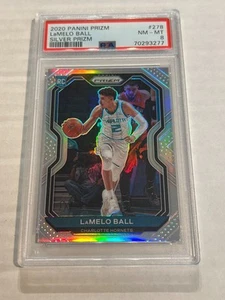 Balón Panini Prizm Lamelo #278 Silver Prizm Rookie PSA 8 Hornets SP 2020-21 - Imagen 1 de 2