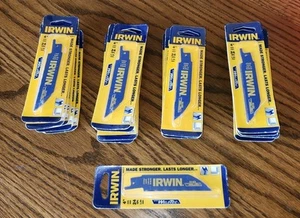 Lot of 21 Irwin 372424P2 4" x 24 TPI Bi-Metal Reciprocating Saw Blades USA - Picture 1 of 3