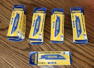 Lot of 21 Irwin 372424P2 4" x 24 TPI Bi-Metal Reciprocating Saw Blades USA - Image 1 of 3
