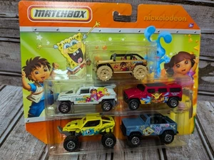 Matchbox Nickelodeon Diecast Truck Vehicle Car Set 1:64 SpongeBob Dora Blues - Picture 1 of 10