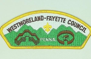 Westmoreland-Fayette Council Boy Scout Council Patch CSP Pennsylvania - Picture 1 of 2