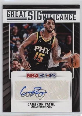 Aros de la NBA Panini 2023-24 gran significado Cameron Payne #GS-PAY automático Foto 1 de 2