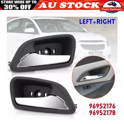 2X Front/Rear Inner Door Handle Left&Right Chrome For Holden Cruze JG JH 2005-19 - image 1 of 4