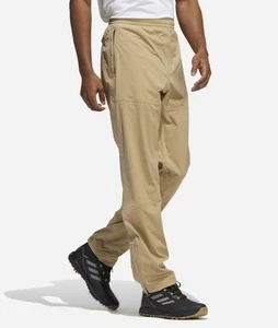 NEW Men’s Large Adidas Rain RDY Waterproof Golf Pants Hemp HI3463 Zip Pockets - Picture 1 of 7