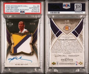 2006 Kobe Bryant Exquisite Collection Limited Logos /50 Game Used Patch Auto PSA - Picture 1 of 1