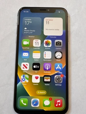 Apple iPhone X - 256GB - Silver (Unlocked) Cracked Back - Image 1 of 4