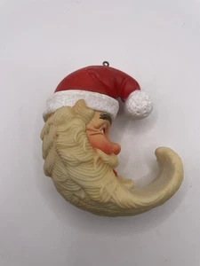 Santa Moon Ornament - Picture 1 of 5