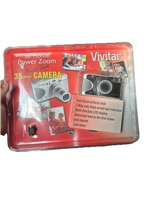 Vivitar PZ3815 DB Date Back 38-150mm Power Zoom 35mm Point’n Shoot Camera NIP! - Image 1 of 4