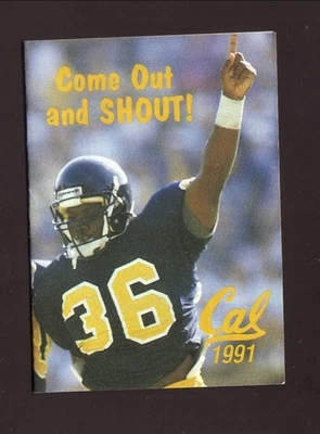 1991 California Golden Bears Football Pocket Schedule Saylor & Hill Pac 10 - Image 1 of 2