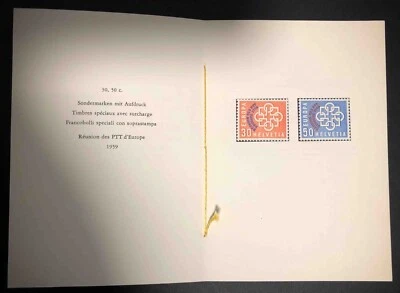 Switzerland - 1959 europa booklet - MH - Image 1 of 3