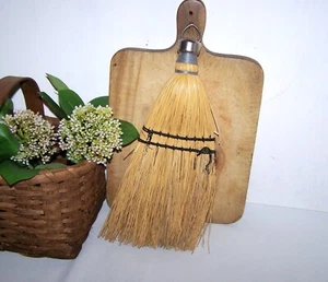 Vintage Hand Whisk Broom with Black Nylon String - Picture 1 of 3
