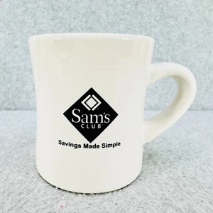 SAMS CLUB Diner Style Kaffeebecher Tasse weiß Sparen leicht gemacht M Ware - Bild 1 von 6