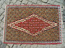 Vintage Turkish East Anatolian Oriental Senneh Wool Kelim 31'' X 44'' Area Rug 