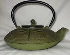 Green Dragonfly Japanese Cast Iron Teapot Tetsubin with Infuser Filter