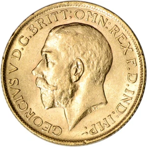 Great Britain Gold Sovereign (.2354 oz) - King George - XF/AU - Random Date - Picture 1 of 2