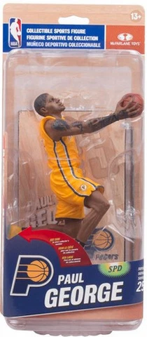 McFarlane NBA Series 25 Indiana Pacers Paul George Yellow Jersey Cover