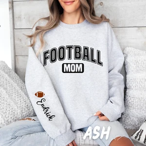 Custom Football Mom Sweatshirt - Personalized Name, Team Spirit, Game Day - Picture 1 of 30