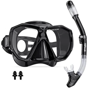 HiiPeak Snorkeling Gear for Adults Dry Snorkel Set Panoramic Wide View Diving... - Picture 1 of 8