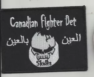 AUFNÄHER KANADISCHER KAMPFER DET SCHÄDEL BEWAFFNETE FORCE CAF JP - Bild 1 von 1