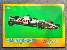 2021 Topps Chrome Formula 1 F1 1961 Sports Cars Gold Kimi Raikkonen /50 #T61-KR