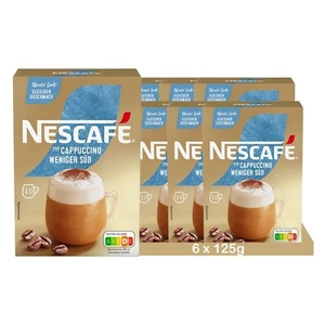 NESCAFÉ GOLD Typ Cappuccino Weniger süß - Sticks (6 x 125g) Löslicher Kaffee - Bild 1 von 6