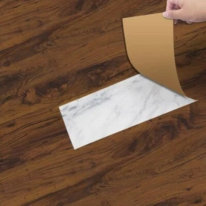 Wood Floor Tile Sticker Self Adhesive Waterproof Sticker kitchen Bathroom Décors - Picture 1 of 22