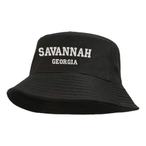 Savannah Georgia embroidered bucket hat, travel vacation vacay bucket hat - Picture 1 of 2