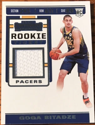 2019-20 Panini Contenders Rookie Ticket Swatches Goga Bitadze RTS-GGB - Image 1 of 2