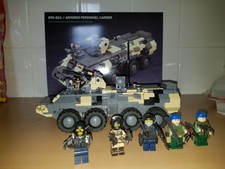 lego brickmania BTR-82A Armored Personnel Carrier and 5 Russian spetnaz 