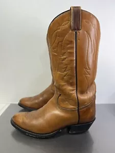 Botas vaqueras vaqueras de cuero marrón Tony Lama para hombre talla 8,5 EE #4312 USADAS EN EXCELENTE ESTADO - Imagen 1 de 11
