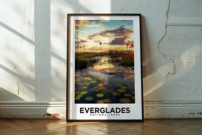 Everglades National Park - Travel Poster, Home Decor, Florida Destinations - Image 1 of 4